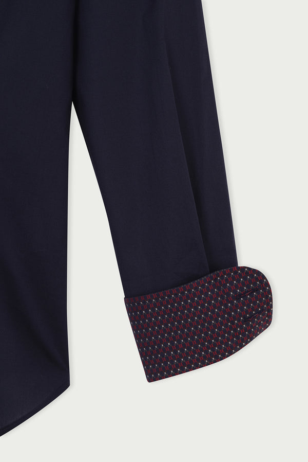 Silvia Iconic Damen Hemd Poplin Stretch Blau