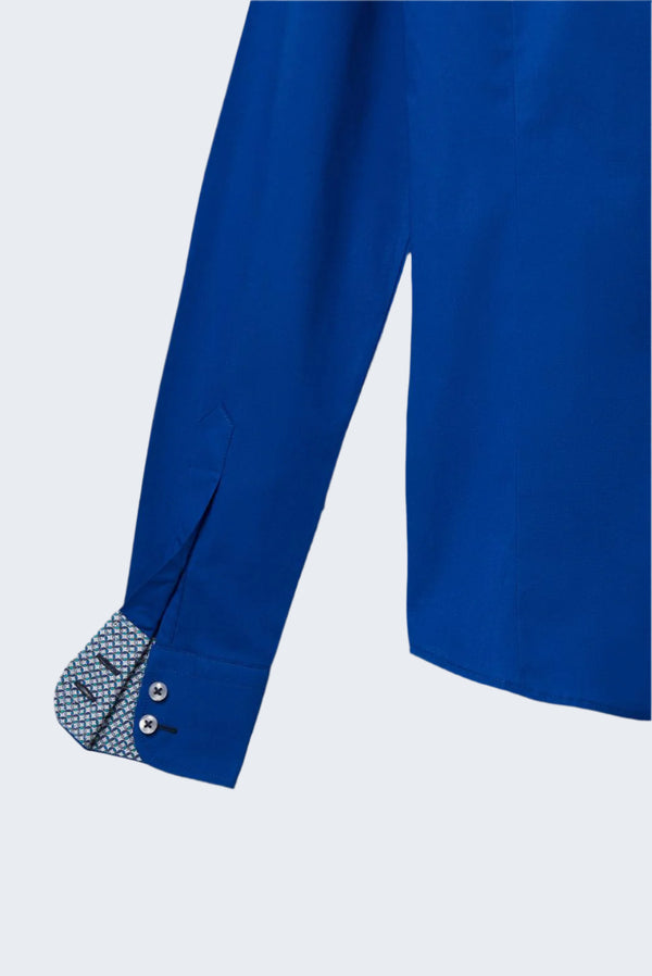 Chemise Femme Silvia Iconic Popelin Stretch Bleu marine