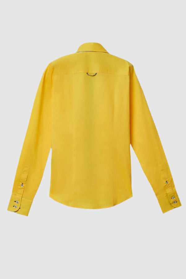 Camisa Mujer Silvia Iconic Popelin Stretch Amarillo