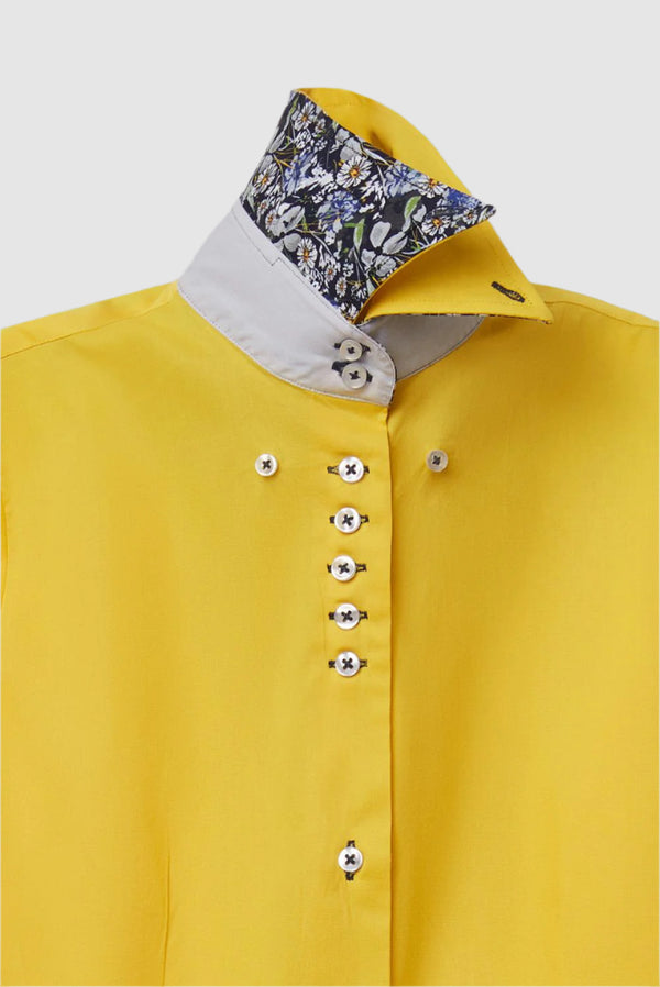 Camisa Mujer Silvia Iconic Popelin Stretch Amarillo