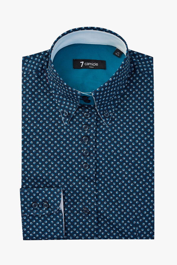 Silvia Iconic Damen Hemd Popelin Blau Hellblau