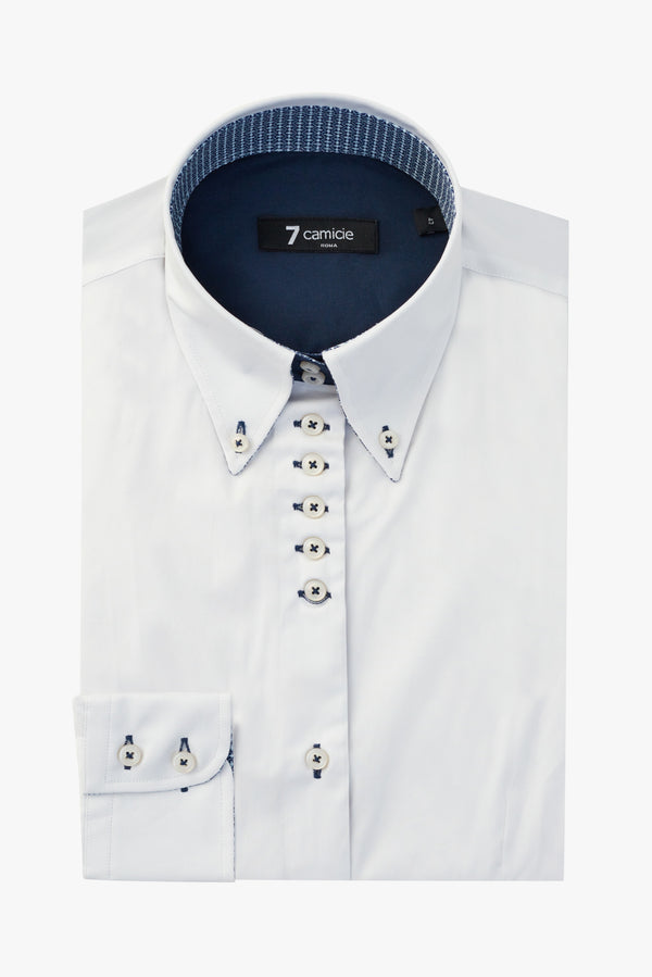 Camisa Mujer Silvia Iconic Popelin Stretch Blanco