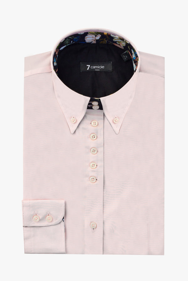 Camisa Mujer Silvia Iconic Popelin Stretch Rosa