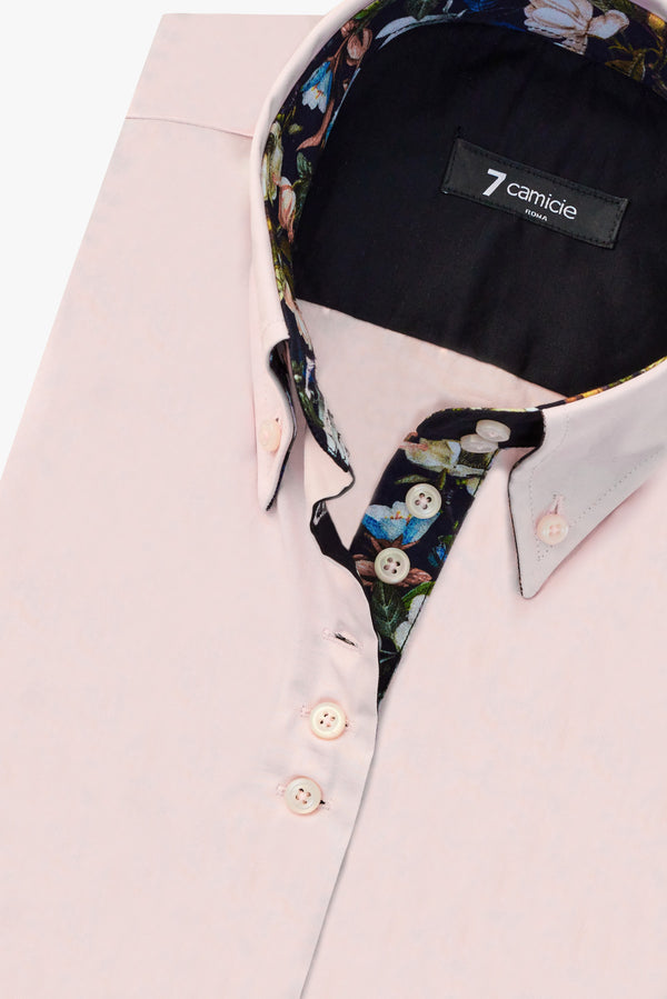 Silvia Iconic Damen Hemd Poplin Stretch Rosa