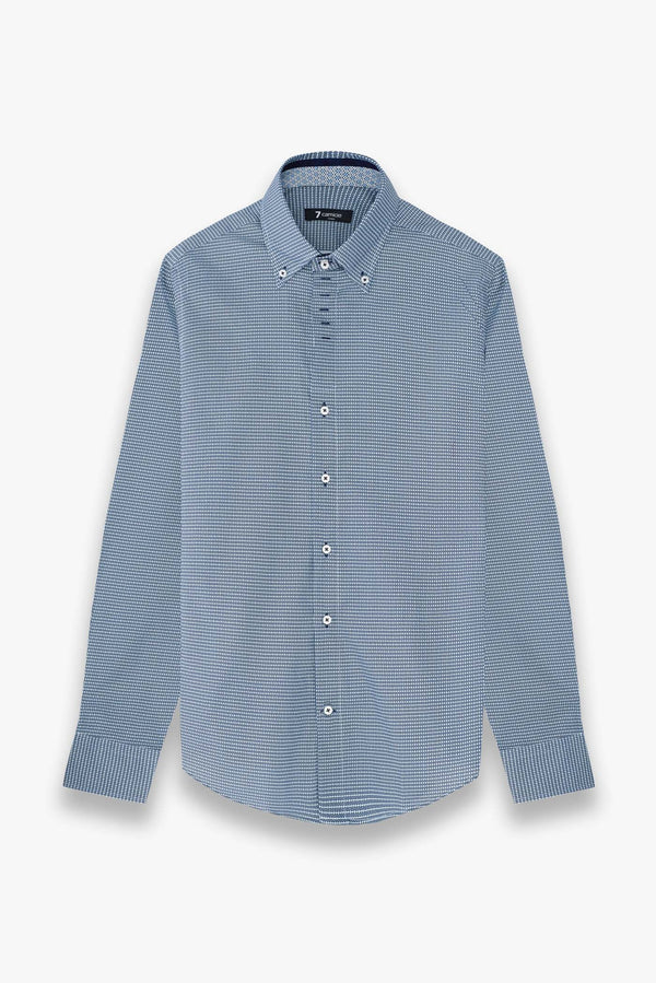 Roma Iconic Armored Man Shirt Blue White