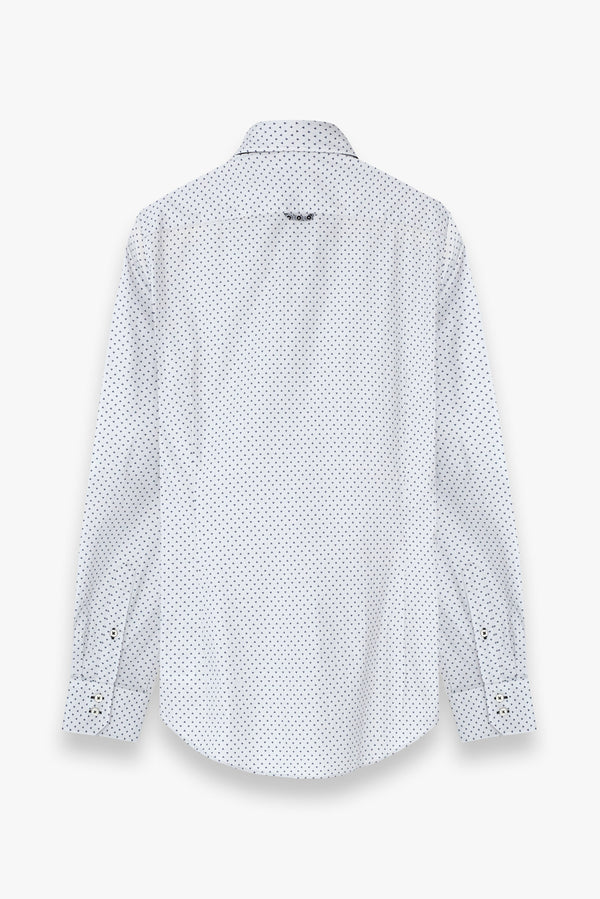 Camisa Hombre Roma Iconic Popelin Gris Negro