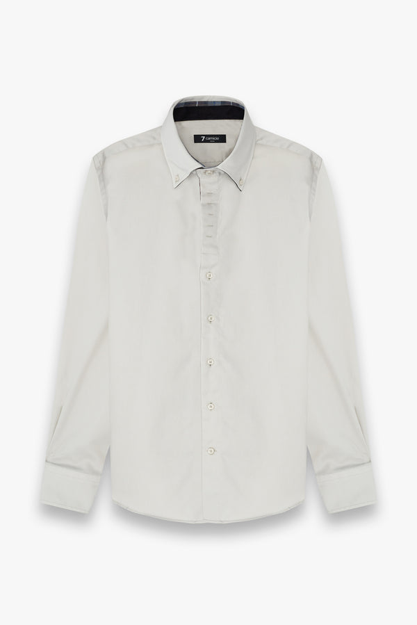 Roma Iconic Satin Man Shirt Grey