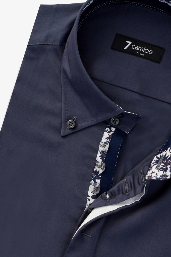 Camisa Hombre Roma Iconic Satin Gris