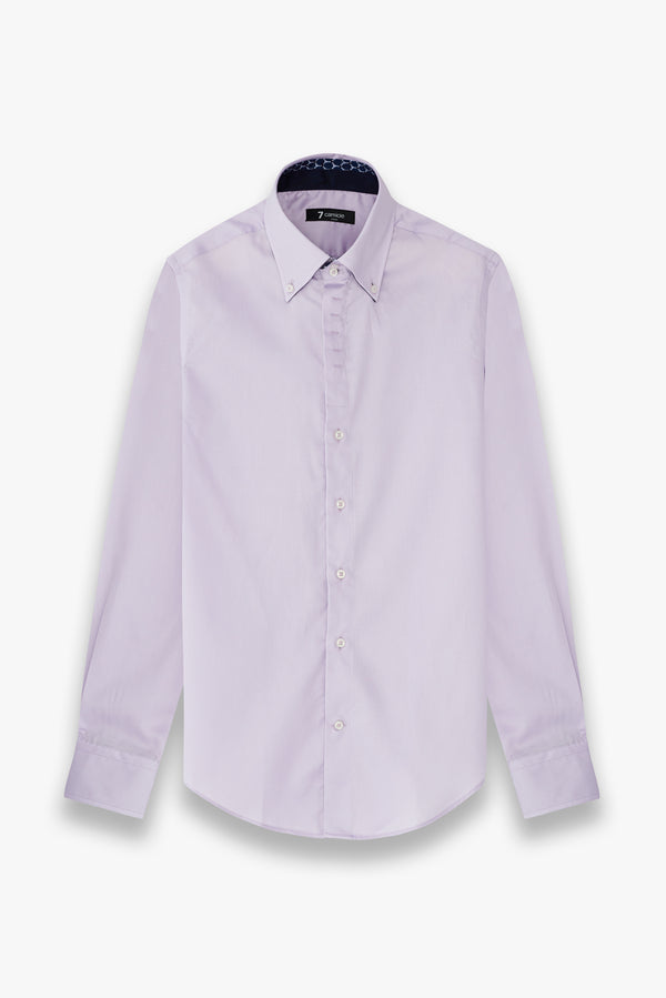 Roma Iconic Satin Man Shirt Lilac