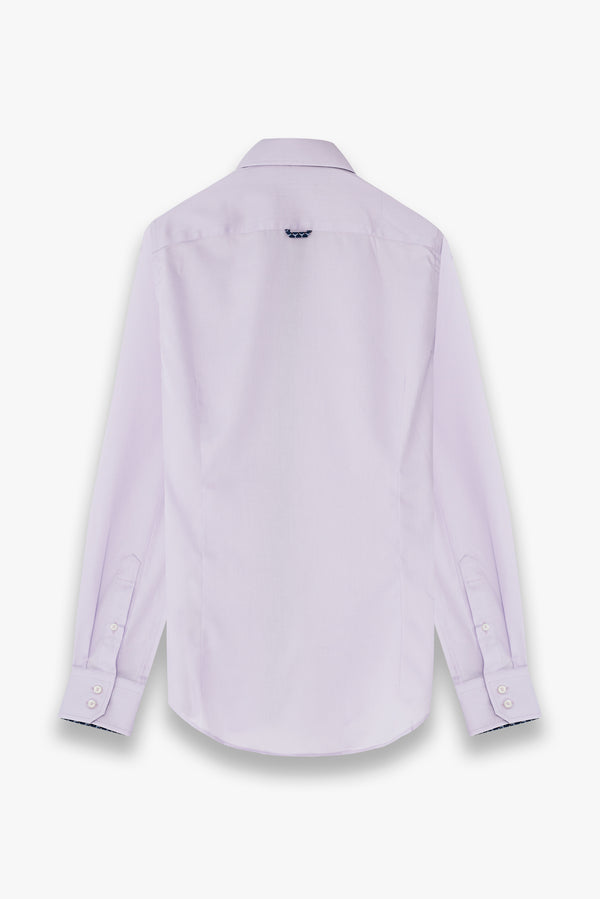 Roma Iconic Satin Man Shirt Lilac