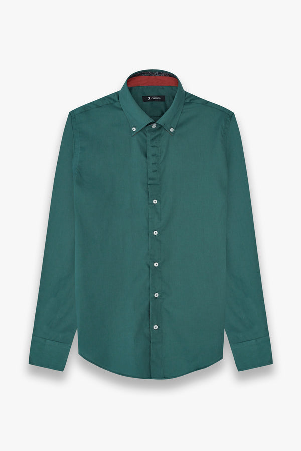 Chemise Homme Roma Iconic Satin Vert