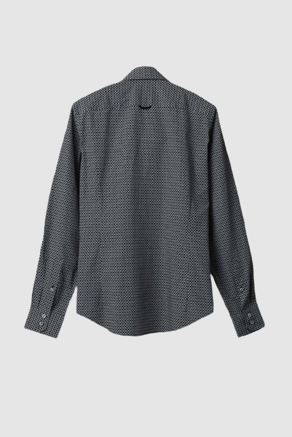 Camisa Hombre Roma Iconic Popelin Negro Blanco