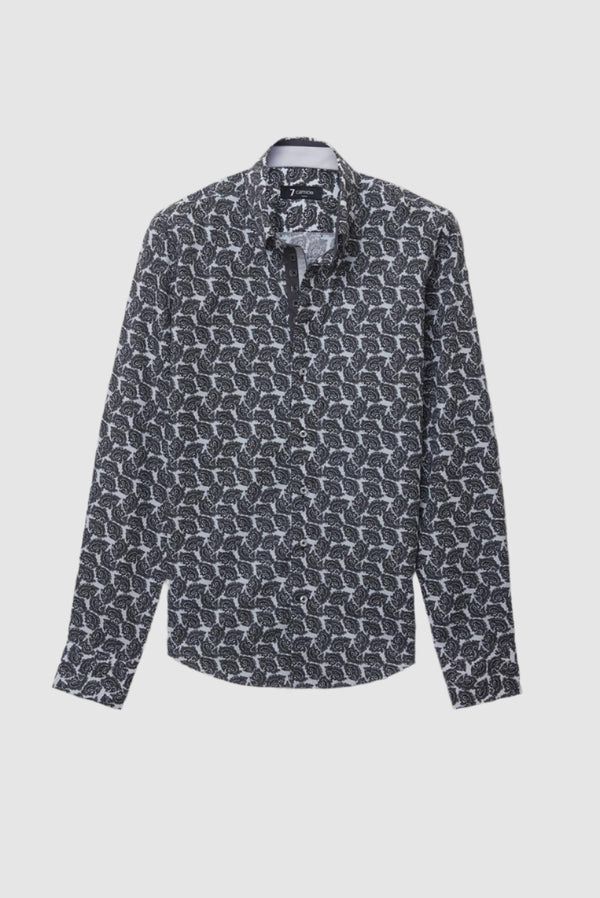 Roma Iconic Poplin Man Shirt White Black