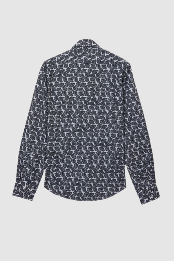 Roma Iconic Poplin Man Shirt White Black
