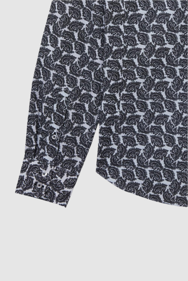 Roma Iconic Poplin Man Shirt White Black