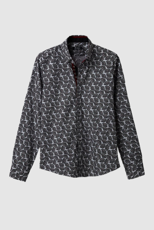 Camisa Hombre Roma Iconic Popelin Blanco Rojo