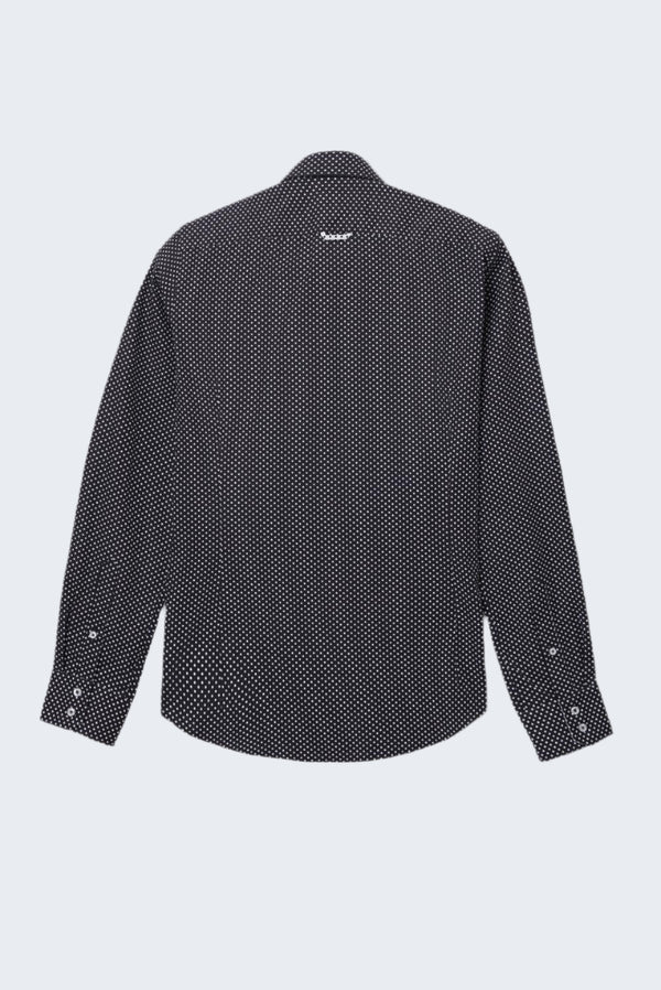 Chemise Homme Roma Iconic Popelin Noir Blanc
