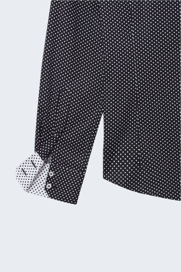 Chemise Homme Roma Iconic Popelin Noir Blanc