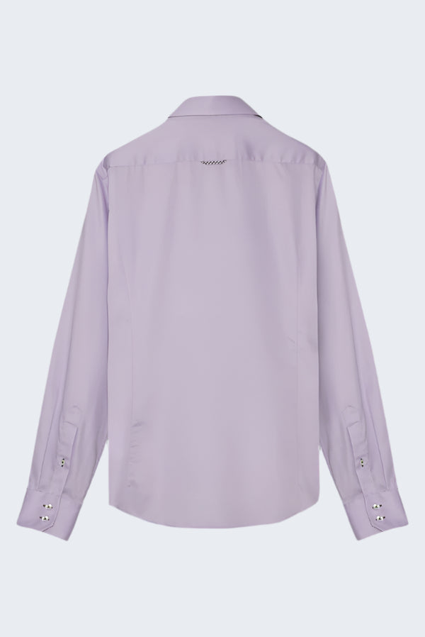 Camisa Hombre Roma Iconic Satin Lila