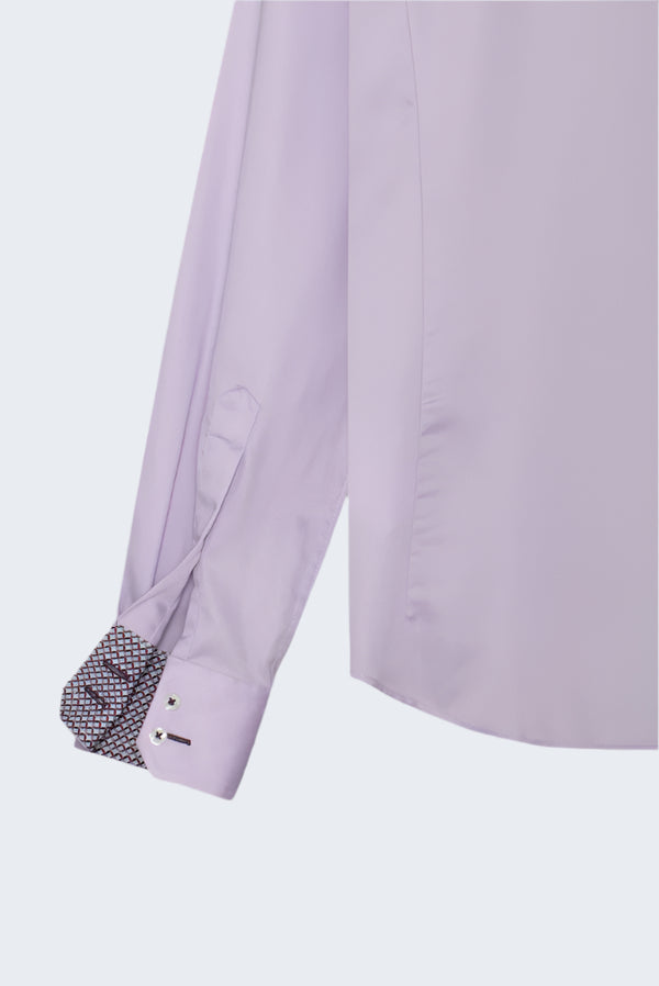 Camisa Hombre Roma Iconic Satin Lila