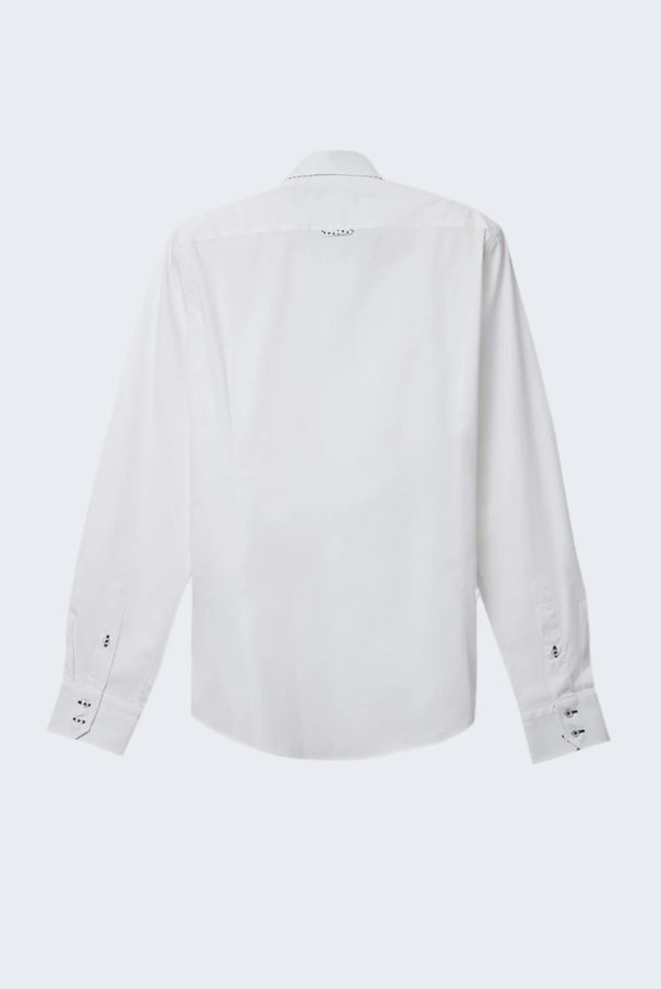 Chemise Homme Roma Sport Popelin Stretch Blanc