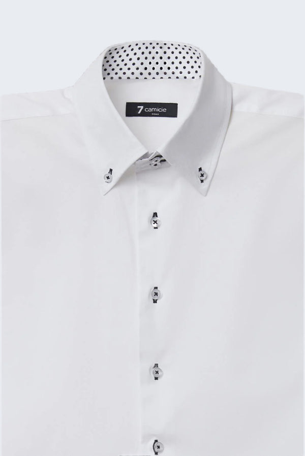 Chemise Homme Roma Sport Popelin Stretch Blanc