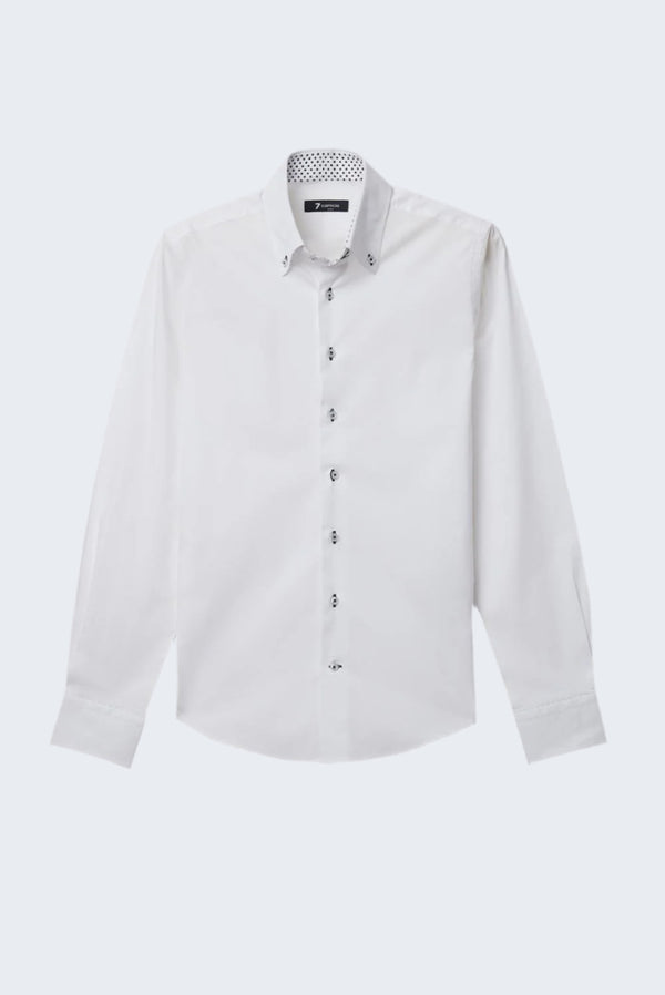 Chemise Homme Roma Sport Popelin Stretch Blanc