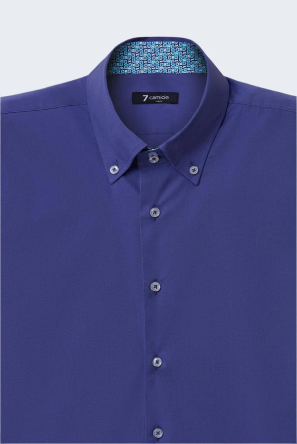 Chemise Homme Roma Sport Popelin Stretch Bleu clair