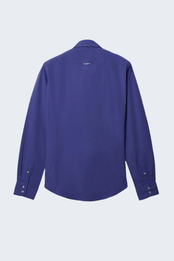 Chemise Homme Roma Sport Popelin Stretch Bleu clair