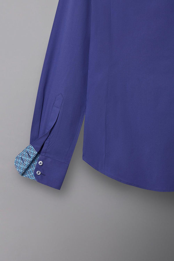 Chemise Homme Roma Sport Popelin Stretch Bleu clair
