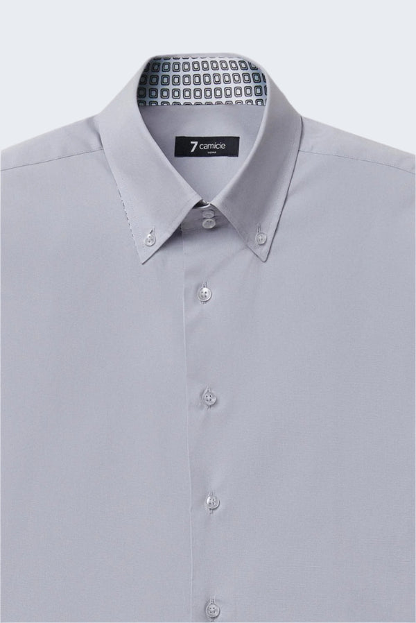 Chemise Homme Roma Sport Popelin Stretch Gris