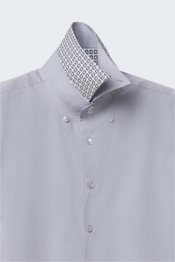 Chemise Homme Roma Sport Popelin Stretch Gris