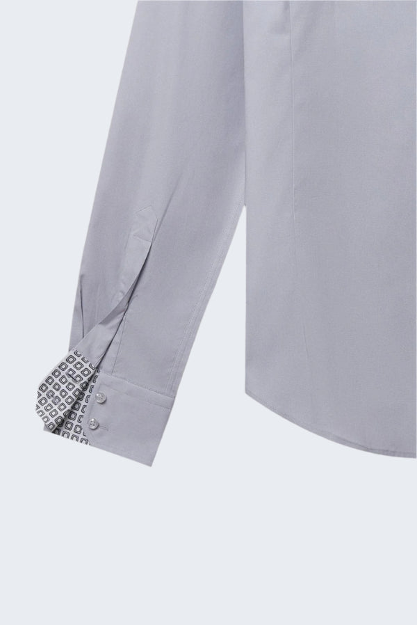 Chemise Homme Roma Sport Popelin Stretch Gris