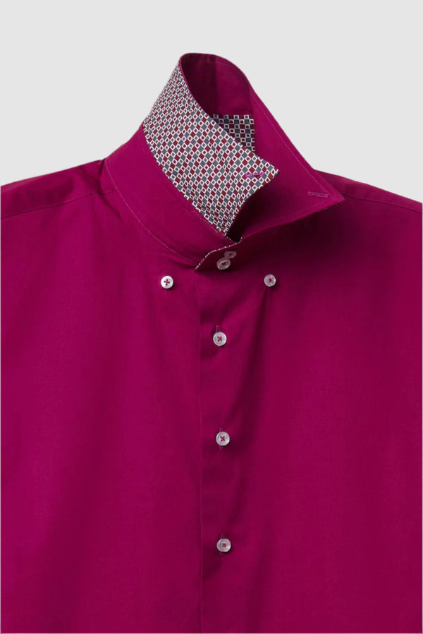 Chemise Homme Roma Sport Popelin Stretch Violet