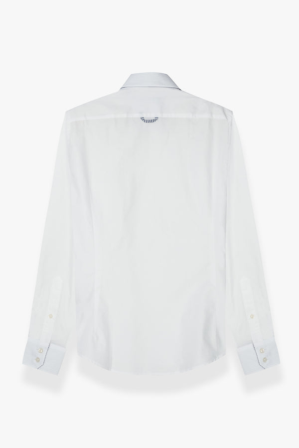 Roma Sport Herren Hemd Oxford Weiss