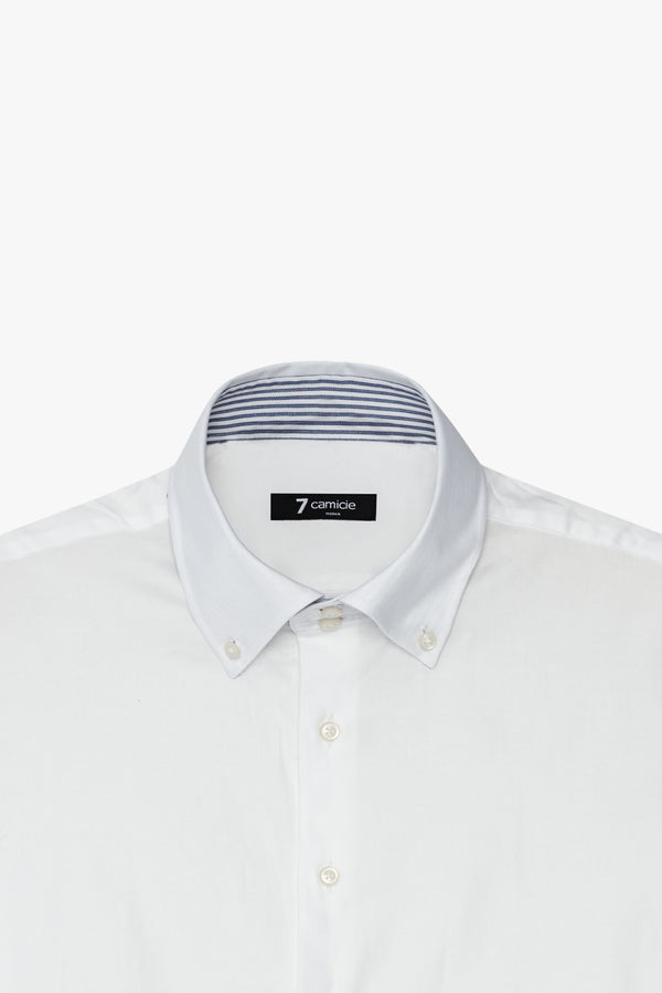 Roma Sport Herren Hemd Oxford Weiss
