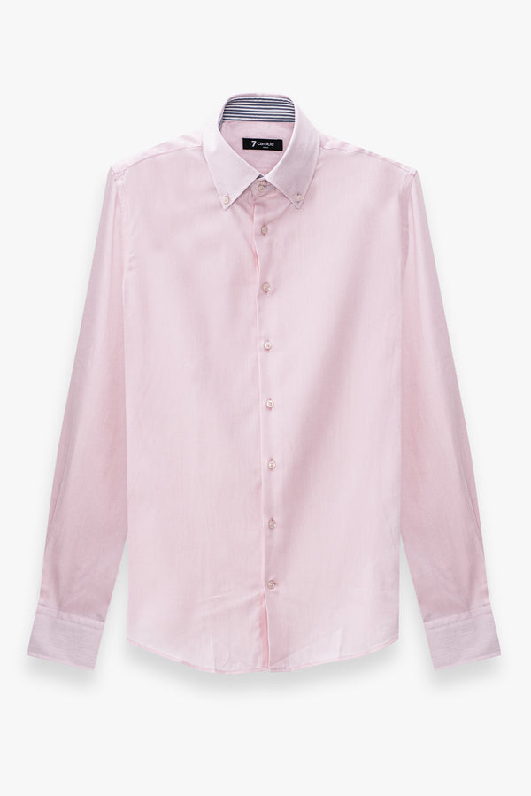 Roma Sport Herren Hemd Oxford Rosa