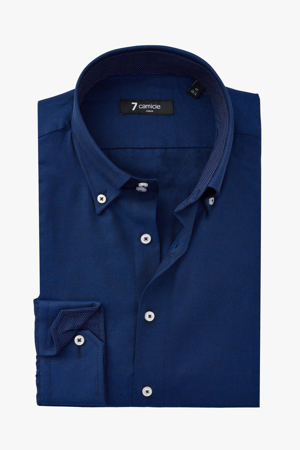 Roma Sport Oxford Man Shirt Blue