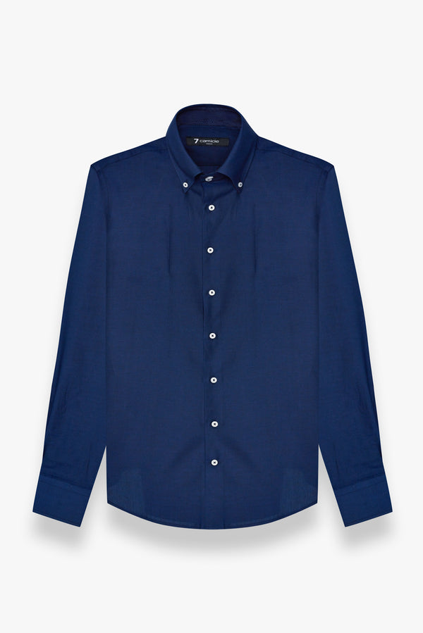 Camicia Uomo Roma Sport Oxford Blu