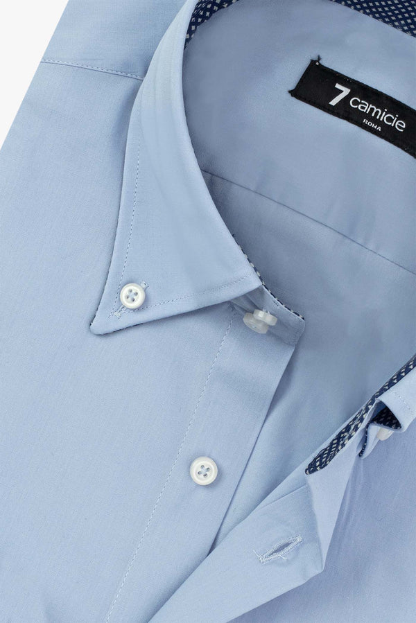 Chemise Homme Roma Sport Popelin Stretch Bleu clair