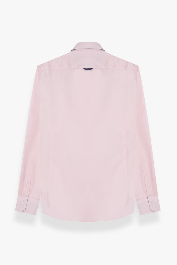 Camicia Uomo Roma Sport Popelin Stretch Rosa