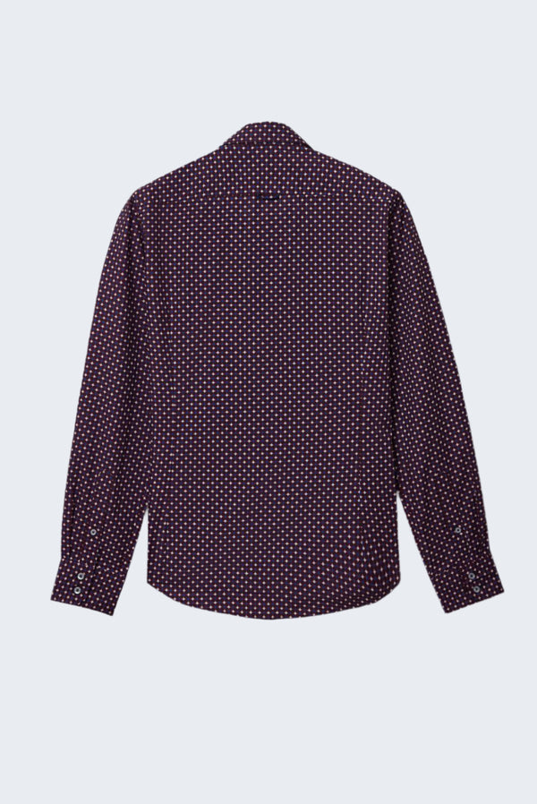 Camisa Hombre Roma Iconic Popelin Rojo Blanco