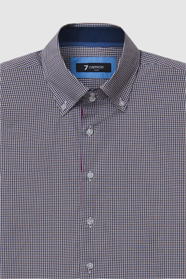 Camisa Hombre Roma Iconic Popelin Blanco Rojo