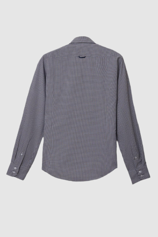Camisa Hombre Roma Iconic Popelin Blanco Rojo