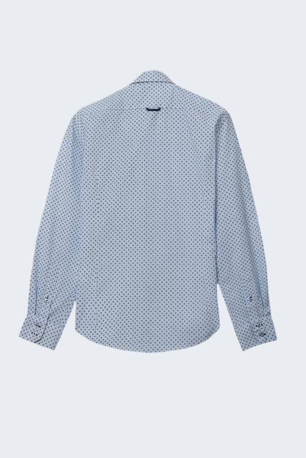 Roma Iconic Herren Hemd Popelin Hellblau Blau