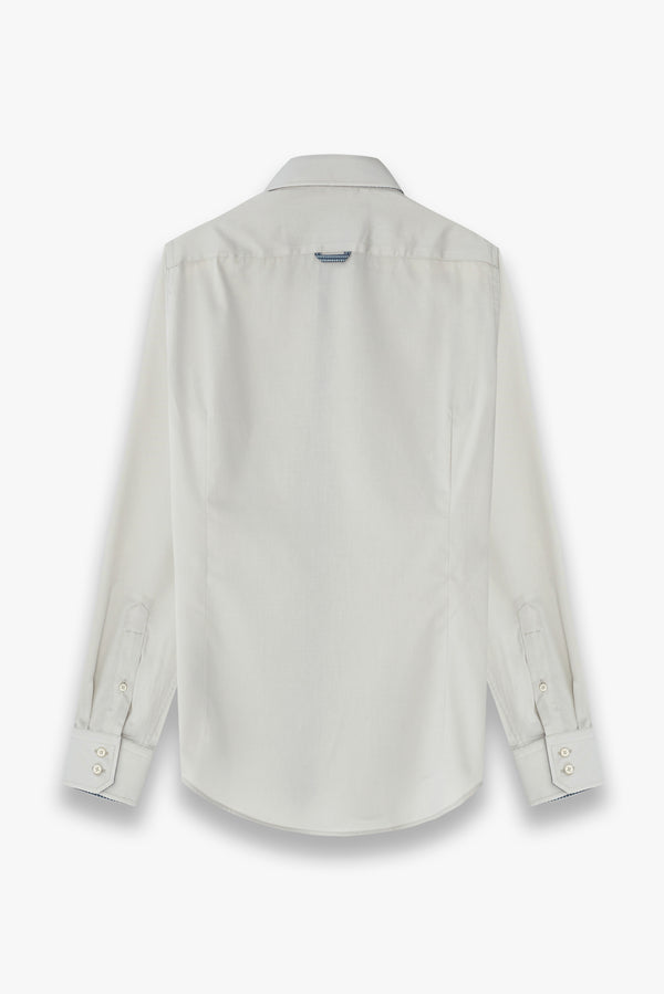 Chemise Homme Roma Iconic Satin Gris