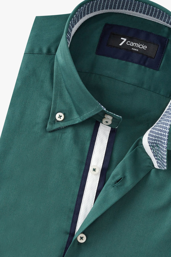 Chemise Homme Roma Iconic Satin Vert