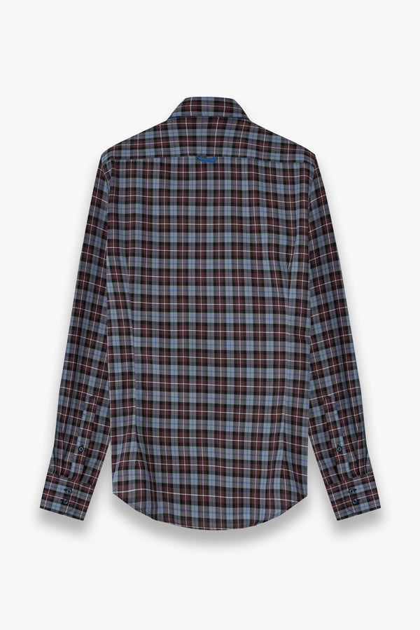 Chemise Homme Roma Iconic Twill Rouge Noir