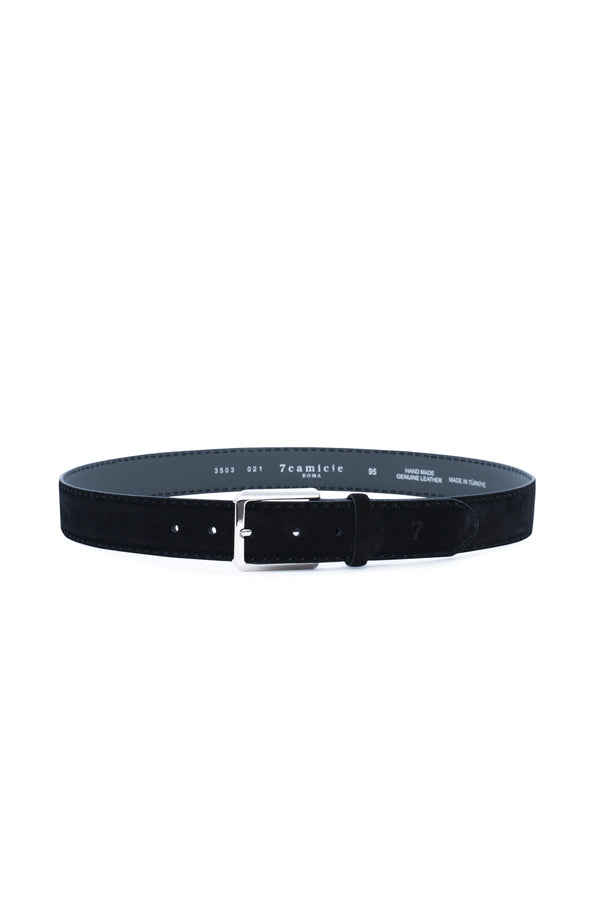 Roma Leather Man Belt Black