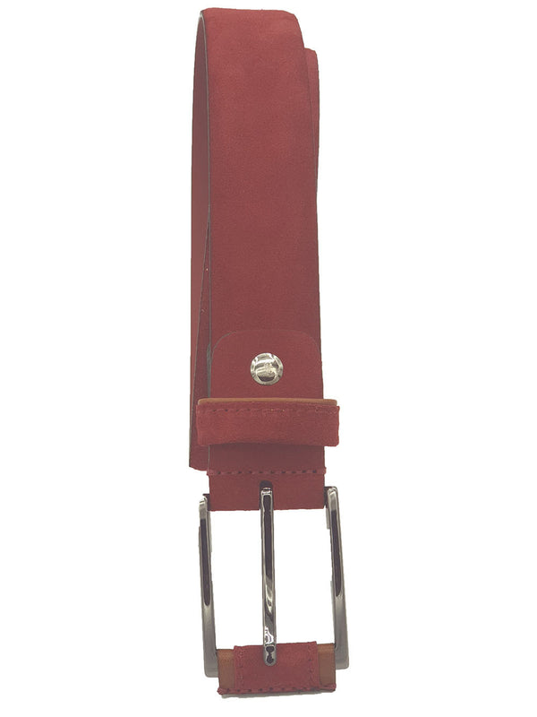 Leather Man Belt Red